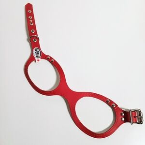 Buddy Belt Classic Colors Leather Dog Pet Harness Size 4 Red